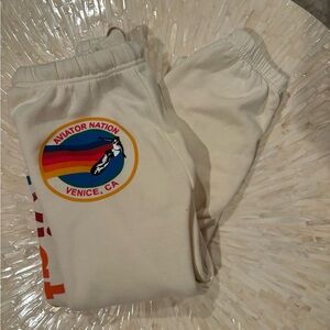 Aviator Nation Off-White sweatpants